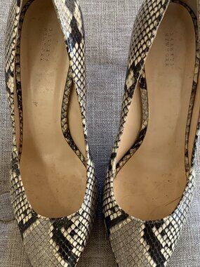 Barneys New York Snakeskin-Leather Pumps